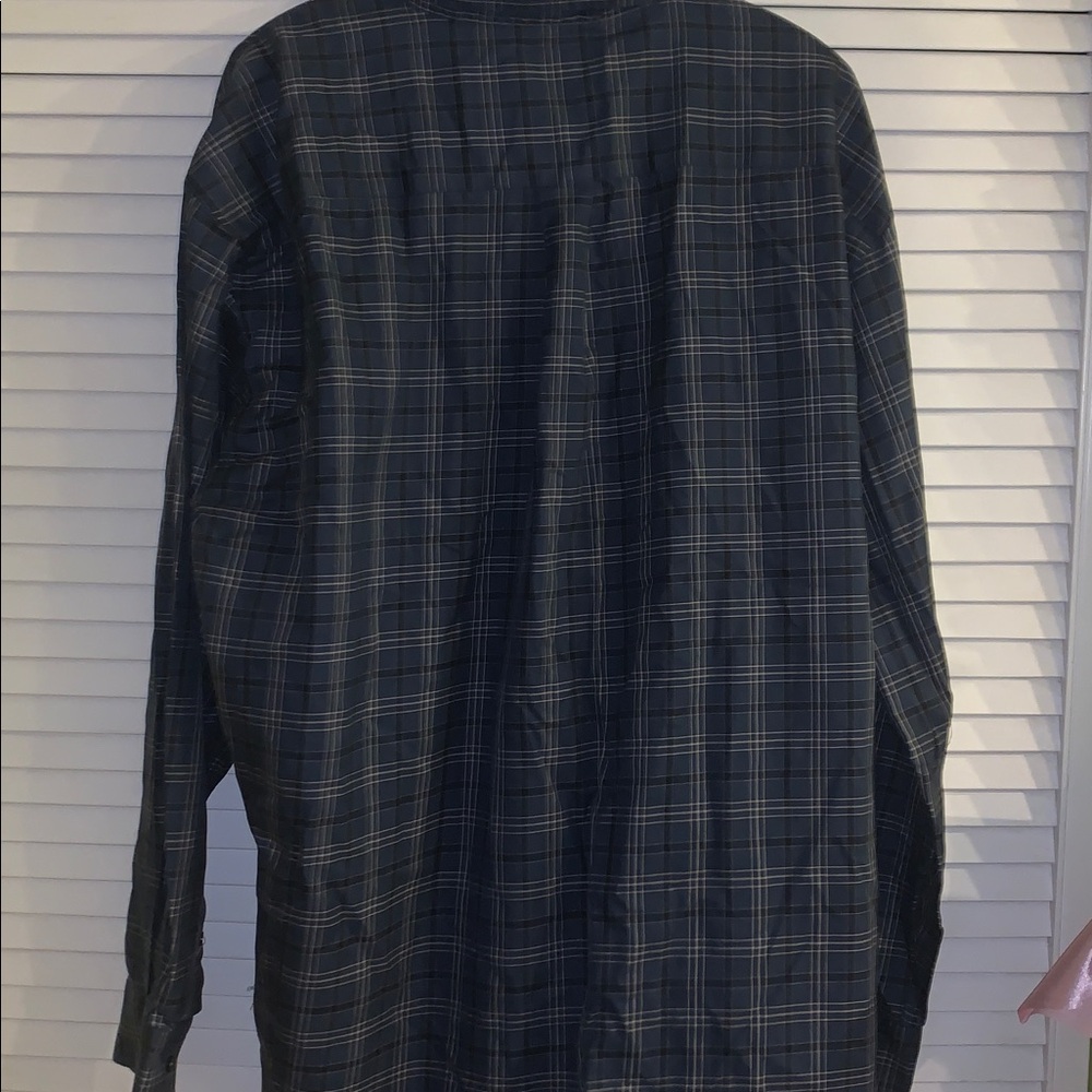 Hathaway Blue Plaid Button-Down Shirt xxl - Picture 4 of 11
